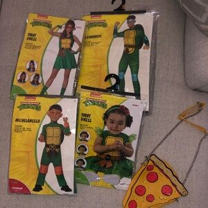Family of 4 Ninja Turtles costumes